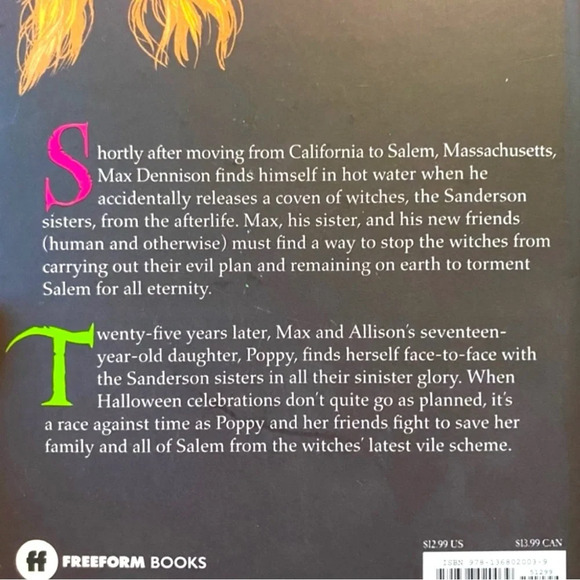 DISNEY Hocus Pocus & the All New Sequel Hardback Book - Picture 3 of 7